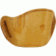 Bulldog Cases &amp; Vaults Molded Leather Belt Slide Holster - Large, Tan MLT-L
