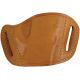 Bulldog Cases &amp; Vaults Molded Leather Belt Slide Holster - Small, Tan MLT-S
