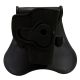 Bulldog Cases &amp; Vaults Rapid Release Polymer Holster W/Paddle, Right Hand, Black, RR-LCP