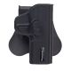 Bulldog Cases &amp; Vaults Rapid Release Polymer Holster W/Paddle, Right Hand, Black, RR-TM