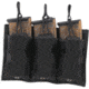 Bulldog Cases &amp; Vaults Tri-Double Molle Mag Pouch, 3 x 30-Round .223/5.56 Rifle, 3 x Pistol, Black, BDT-62