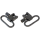 Bulldog Cases &amp; Vaults Deluxe Locking Swivel Set, 1in, Black, BD880