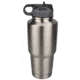 Bulldog Winch 30Oz 304 Stainless Steel Tumbler, Double Wall with Screw-On Flip-Up Straw Lid, Clean, 80052
