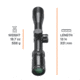 Bushnell 2.5-10x40 Elite 4500 Multi-X Riflescope, 30 mm, Second Focal Plane, Multi-X, 80 MOA, Black, REL2104BS3
