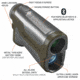 Bushnell Bone Collector 1800 Laser Rangefinder 6x25mm, Brown, LBC1800