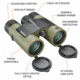 Bushnell Prime 10x42mm Roof Prism Binocular w/Vault Bundle, Green, BP1042VTC