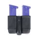 BlackHawk Double Magazine Case, 9mm/.40 cal/.45 cal/10 mm/.357 Sig, Matte Black, Plastic, Double Stack, 410610PBK