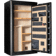Cannon Safe Commander 43 Fireproof 36 Gun Safe, 72x40x28in - Hammertone, Black/Chrome CO43-H1FDC-13