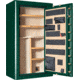 Cannon Safe Commander 43 Fireproof 36 Gun Safe, 72x40x28in - Hammertone Green/Brass CO43-H4FDB-13