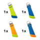 Carson Floating Keychain, 6-Pack, Assorted, FA-30AS