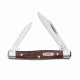Case 6233 SS Brown Synthetic Pen  Clip and Pen Blades Folding Knife, Jigged Brown Synthetic Handle, 2 5/8 00083
