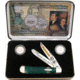 Case Louisiana Purchase Folding Knife, Stainless clip and spey blades, Cats Eye Celluloid handles with nickel silver bol, CAT-LP/CE