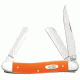 Case Smooth Orange Synthetic Handle Knife, Medium Stockman, 4318 SS 80509