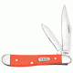 Case Smooth Orange Synthetic Handle Knife, Peanut, 4220 SS 80504