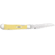 Case Kickstart TrapperLock Folding Knife, 4.13 in, Tru-Sharp Surgical Steel, Yellow Synthetic Handle, 81094