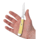 Case Kickstart TrapperLock Folding Knife, 4.13 in, Tru-Sharp Surgical Steel, Yellow Synthetic Handle, 81094