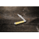 Case Mini CopperLock Folding Knife, 3.63 in, Chrome Vanadium Steel, Yellow Synthetic Handle, 30116