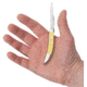 Case Small Texas Toothpick Folding Knife, 3 in, Tru-Sharp Surgical Steel, Yellow Synthetic Handle, 81095