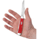Case Trapper American Workman Folding Knife, 4.13in Closed, Carbon Steel, Stonewash Clip/Spey Blades, Red Smooth Synthetic Handle, 73930