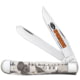 Case Trapper Sportsman Folding Knife, 3.24in/3.27in, Tru-Sharp Surgical Steel, Clip Point/Spey Blade, Turkey Embellished Natural Bone Handle, 81221
