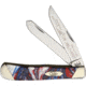 Case Trapper Star Spangled Banner Folding Knife,Stainless Steel,Clip and Spey,Star Spangled,Corelon Handle CAS9254STAR