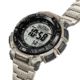 Casio Outdoor Casio Pro Trek Solar Watch Triple Sensor Watching Featuring an Altimeter, Barometer, Digital Compass, Thermometer and 100M WR Titanium Band - Mens, Silver, One Size, PRG340T-7