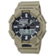 Casio G-Shock GA010 Series Men's Analog-Digital Watch, 52mm Case Diameter, Bio-based Resin Bezel, Tan Bio-based Resin Band, GA-010-5ACR