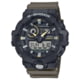 Casio Tactical G-Shock Large 53mm Analog-Digital Watch w/Black Case - Men's, Green, One Size, GA-710TU-1A3CR