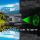 12x32mm Day/Night Green Laser Roof Prism Binocular and Case,Black