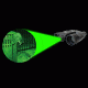 12x32mm Day/Night Green Laser Roof Prism Binocular and Case,Black