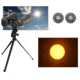 Cassini 15 x 70mm Porro Prism Binocular w/ Solar Filter Caps, Gray, C-1570SF