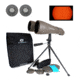 Cassini 15 x 70mm Porro Prism Binocular w/ Solar Filter Caps, Gray, C-1570SF