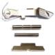 Centennial Defense Systems Extended Control Kit w/Serrated Mag Release for Gen 1-3 Glock 10mm, .45ACP, 2 Pins, Nickel, 40160