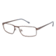 Champion Eyes 1008 Single Vision Prescription Eyeglasses - Frame BROWN/GREY, Size 53/16mm CU100803