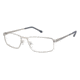 Champion Eyes 1008 Single Vision Prescription Eyeglasses - Frame SILVER/NAVY, Size 53/16mm CU100802