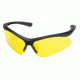Champion Shooting Glasses with Open Black Frame and Yellow Lenses 40604