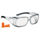 Champion Traps and Targets Overspec Ballstic Glasses and Plugs, Clear, 40710