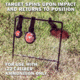 Champion Traps and Targets Rimfire Three Gong Spinners Target Steel, Card, 40872