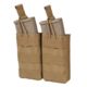 Chase Tactical Double 5.56 Mag Pouch, Coyote Tan, One Size, CT-20556MP2-CT