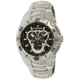 Chronotech Active 7922 Men's Watch - Chrome Stainless Steel Band, Black Face Ct.7922m/02m