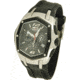 Chronotech Deluxe Sporty Men's Watch - Black Band, Silver/Black Face Ct.7931m/02