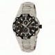 Chronotech Active 7092  Watch - Stainless Steel Band, Black Face Ct.7092am/12m