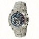 Chronotech Active 7108  Watch - Chrome Stainless Steel Band, Blue Face Ct.7108m/03m