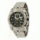 Chronotech Active 7109  Watch - Stainless Steel Band, Black Face Ct.7109m/02m