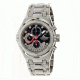 Chronotech Active 7991  Watch - Silver Steel Band, Black Face Ct.7991m/03m