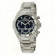 Chronotech Active Metal Gear 7141  Watch - Stainless Steel Band, Black Face Ct.7141m/02m