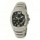 Chronotech Stone Cut  Watch - Silver Band, Black Face Ct.7138m/02m