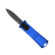 CobraTec Knives California 952 OTF Knife, 1.75in, Stonewashed D2 Steel, Non-Serrated Dagger Blade, Blue Handle, 952BLUDAGNS