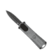 CobraTec Knives California 952 OTF Knife, 1.75in, Stonewashed D2 Steel, Non-Serrated Dagger Blade, Grey Handle, 952GRYDAGNS