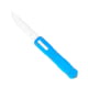 CobraTec Knives Raptor OTF Knife, 3.13in, D2 Steel, Drop Non-Serrated, Blue Handle, CTRPTBLUDNS